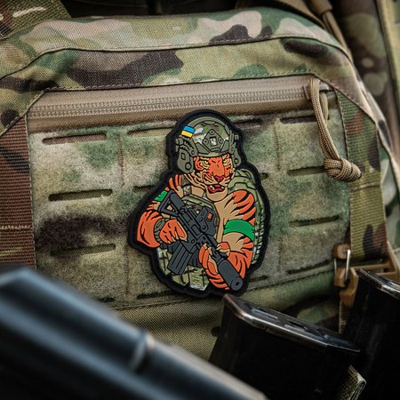 Naszywka Tiger Zielona Opaska PVC  - MC