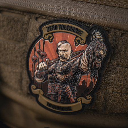 Naszywka Zero Tolerance PVC  - Coyote/Black