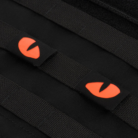 Naszywka Tiger Eyes Laser Cut (para)  - Black/Red