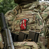Naszywka Time PCV  - Black/Red