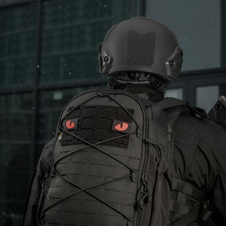 Naszywka Tiger Eyes Laser Cut (para)  - Black/Red