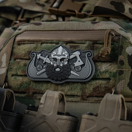 Naszywka Vikings Drakkar  - Black/Grey