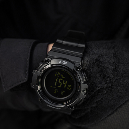 Zegarek Taktyczny Z Kompasem 2233  - Black