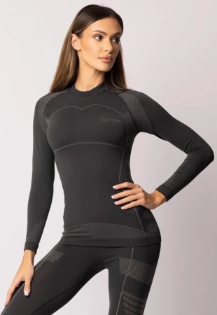 Koszulka termoaktywna THERMO-EVO, rękaw długi, damska - 	Grey / Light Grey