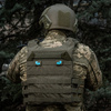 Naszywka Tiger Eyes Laser Cut (para)  - Ranger Green/Blue