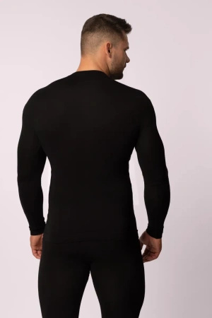 Koszulka termoaktywna MERINO, rękaw długi, męska - Black