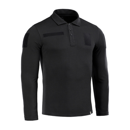 M-Tac Koszula Taktyczna Polo z długim rękawem 65/35  - Black