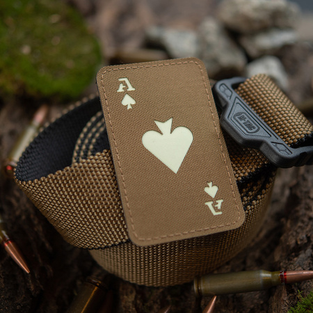 Naszywka Ace of Spades Laser Cut  - Coyote/GID