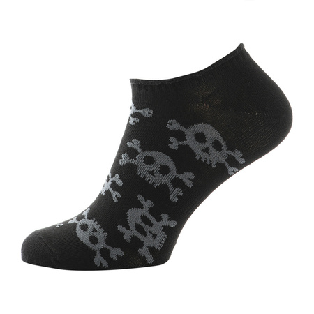 Lekkie letnie Skarpetki Pirate Skull  - Black
