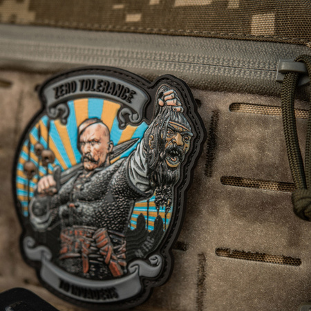 Naszywka Zero Tolerance PVC  - Grey