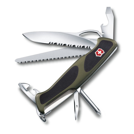 Victorinox - Scyzoryk Ranger Grip 178 - Zielony / Czarny - 0.9663.MWC4