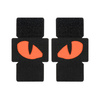 Naszywka Tiger Eyes Laser Cut (para)  - Black/Red