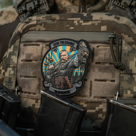 Naszywka Zero Tolerance PVC  - Grey