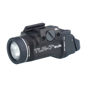 Streamlight - Latarka taktyczna na broń TLR-7 SUB - G43X/G48 - 500 lm - Czarna - L-69400