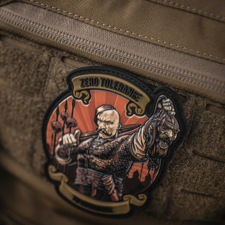 Naszywka Zero Tolerance PVC  - Coyote/Black