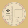 Ecopybook Tactical Ruler Protractor round (130mm) NATO  - Color