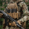 Przeedni Panel na Kamizelkę Taktyczną Cuirass QRS na 3 Magazynki  - Coyote
