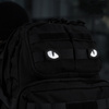 Naszywka Tiger Eyes Laser Cut (para) Reflective  - Black/GID