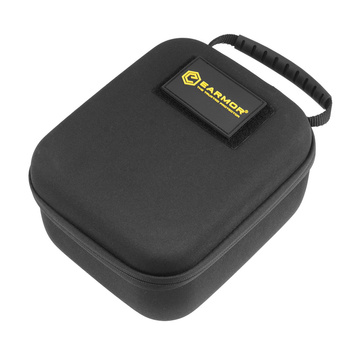 Earmor - Sztywny pokrowiec na ochronniki słuchu - Nylon - Velcro - Czarny - S16A-BK