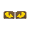 Naszywka Tiger Eyes Laser Cut (para)  - Coyote/Yellow