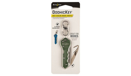 Nite Ize - DoohicKey Key Chain Hook Knife - Oliwkowy - KMTC-08-R7