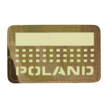 Naszywka Poland (z flagą) 50x80 Laser Cut - Multicam/GID