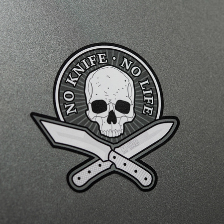 Naklejka No Knife - No Life  - Black