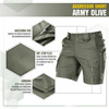 M-Tac Spodenki Aggressor Short  - Army Olive