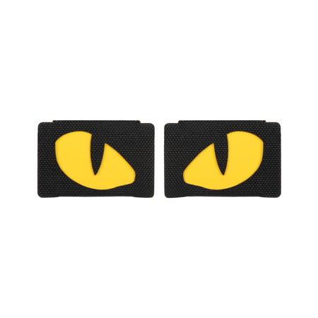 Naszywka Tiger Eyes Laser Cut (para)  - Black/Yellow