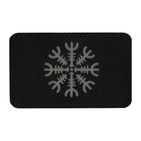 Naszywka Helm Grozy cieta pozioma Laser Cut  - Black/Grey
