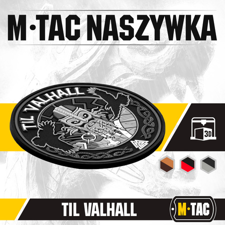 Naszywka Til Valhall PVC  - Grey/Black
