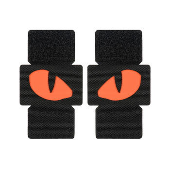Naszywka Tiger Eyes Laser Cut (para) - Black/Red