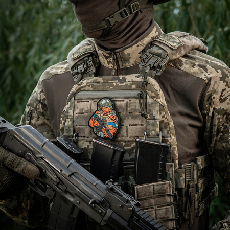 Naszywka Tiger Niebieska Opaska PVC  - MM14