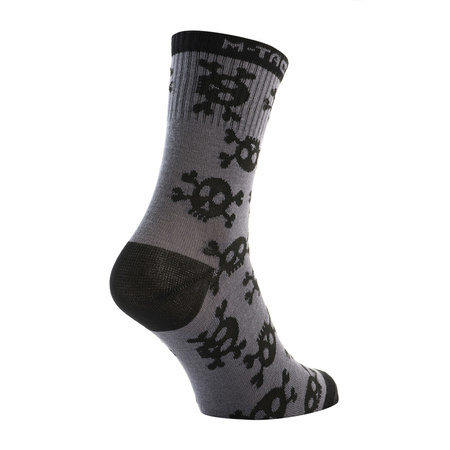 Lekkie Skarpetki mk.3 Pirate Skull  - Dark Grey