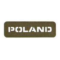 Naszywka Poland (przechodzi na wylot) 25x80 Laser Cut  - Ranger Green