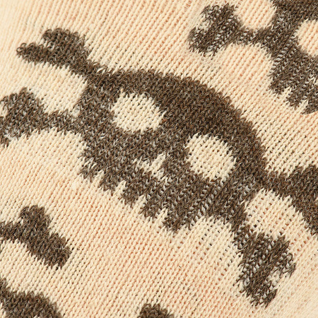 Lekkie letnie Skarpetki Pirate Skull  - Sand