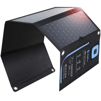 Panel Solarny BigBlue SolarPower 28W z Amperomierzem (SunPower)