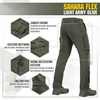 Spodnie Bojówki Taktyczne Sahara Flex Lite  - Army Olive
