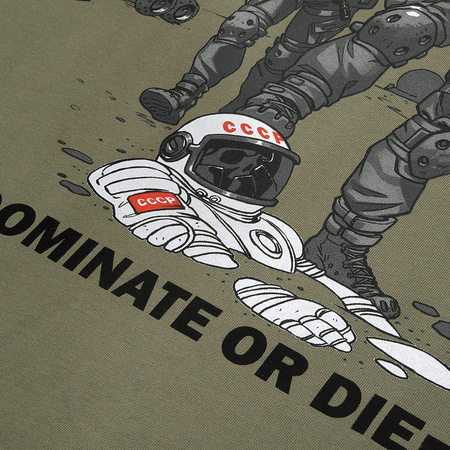 Bluza UA Side z Dlugim Rekawem  - Light Olive