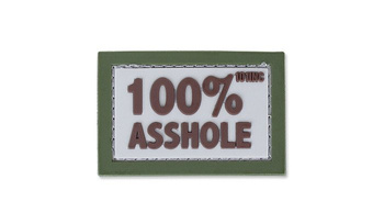 101 Inc. - Naszywka 3D - 100% Asshole - Piaskowy