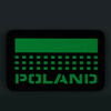 Naszywka Poland (z flagą) 50x80 Laser Cut  - Multicam/GID