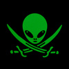 Naszywka UFO operator  - Black/Green