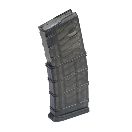 ETS - Magazynek polimerowy do AR15 ze złączką - 5,56x45 mm / .300 Blackout - 30 naboi - Gen.2 - Carbon Smoke Series - SMK-AR15-30CG2