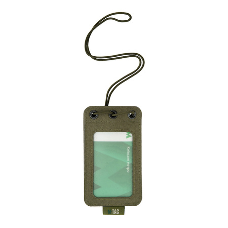 M-Tac pokrowiec na identyfikator z przezroczystym panelem  - Ranger Green