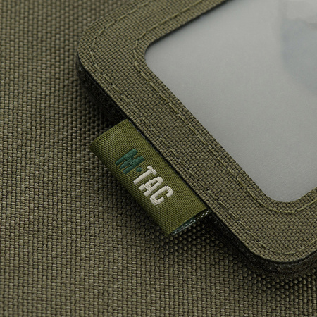 M-Tac pokrowiec na identyfikator z przezroczystym panelem  - Ranger Green