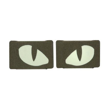 Naszywka Tiger Eyes Laser Cut (para)  - Ranger Green