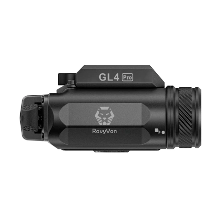 RovyVon GL4 Pro 4-in-1 (Latarka + Laser Zielony + IR), Black, Dzwignia QD