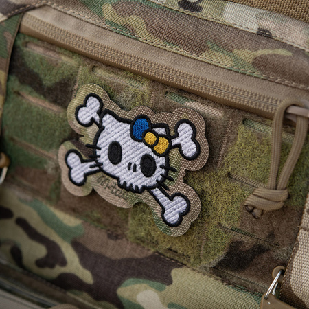 Naszywka Kitty (Haftowana)  - White/Multicam