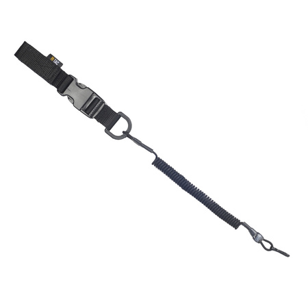 Smycz-Retraktor Lite Lite Do Karabinu Z D-Ringiem I Klamra Fastex  - Black