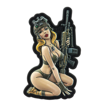 Naszywka Tactical Girl #5 PVC - Olive